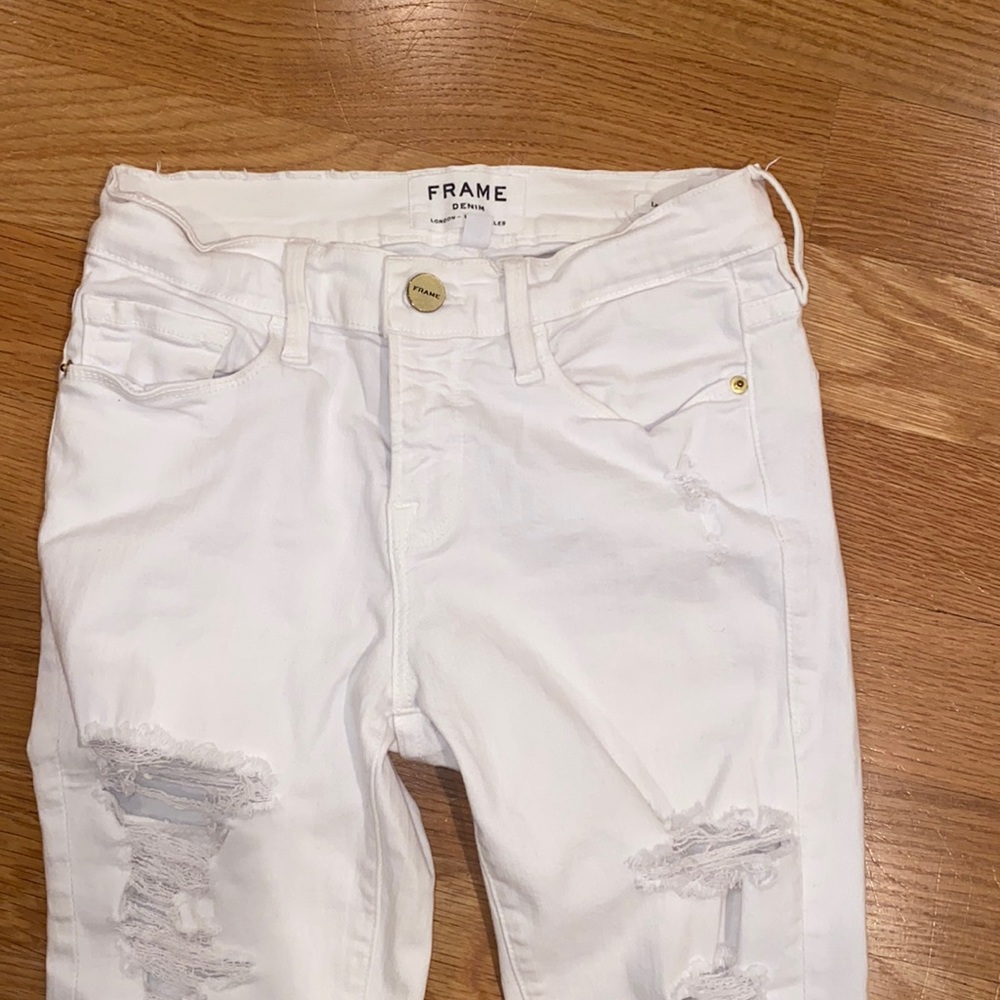 Women’s FRAME white jeans